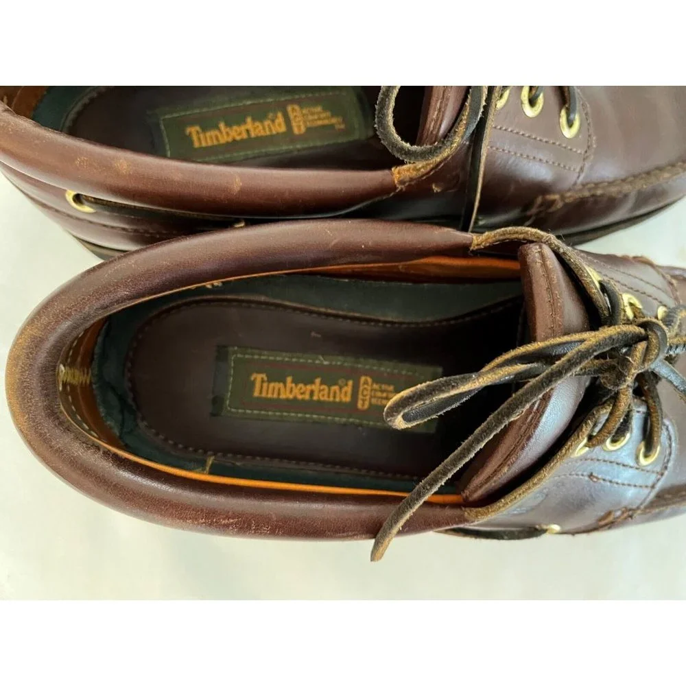 Timberland Lug Sole Men’s Brown Leather Boat Shoes